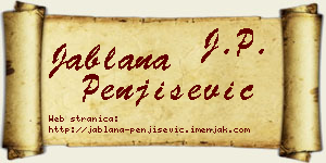 Jablana Penjišević vizit kartica